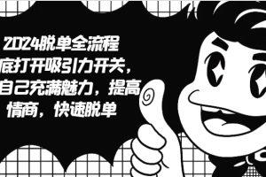 2024脱单全流程 彻底打开吸引力开关,让自己充满魅力,提高情商,快速脱单