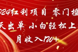2024红利项目 零门槛当天出单 小白轻松上手 月收入1W+