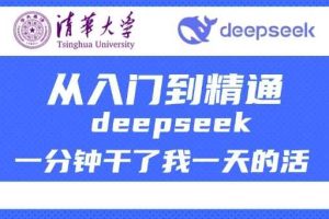 清华大学讲DeepSeek最全教程，从入门到精通，deepseek一分钟干了我一天的活
