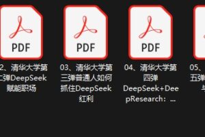 DeepSeek清华大学合集