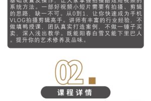 王楠:拍摄剪辑训练营 (价值2480)