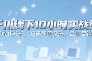 (15450期)6月千川线下10小时实战课:智能体分析,扫码即用系统,品牌营销策略