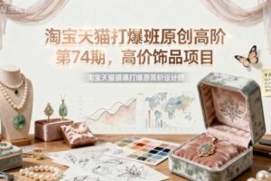 淘宝天猫打爆班原创高阶第74期,高价饰品项目