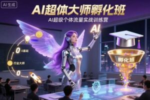 AI超体大师孵化班，AI超级个体流量实战训练营