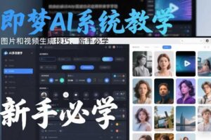 即梦AI系统教学，图片和视频生成技巧，新手必学