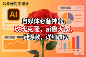 （17393期）玫瑰克隆神器，ai鲁大魔，自媒体必备工具，一键爆款神器，详细教程。
